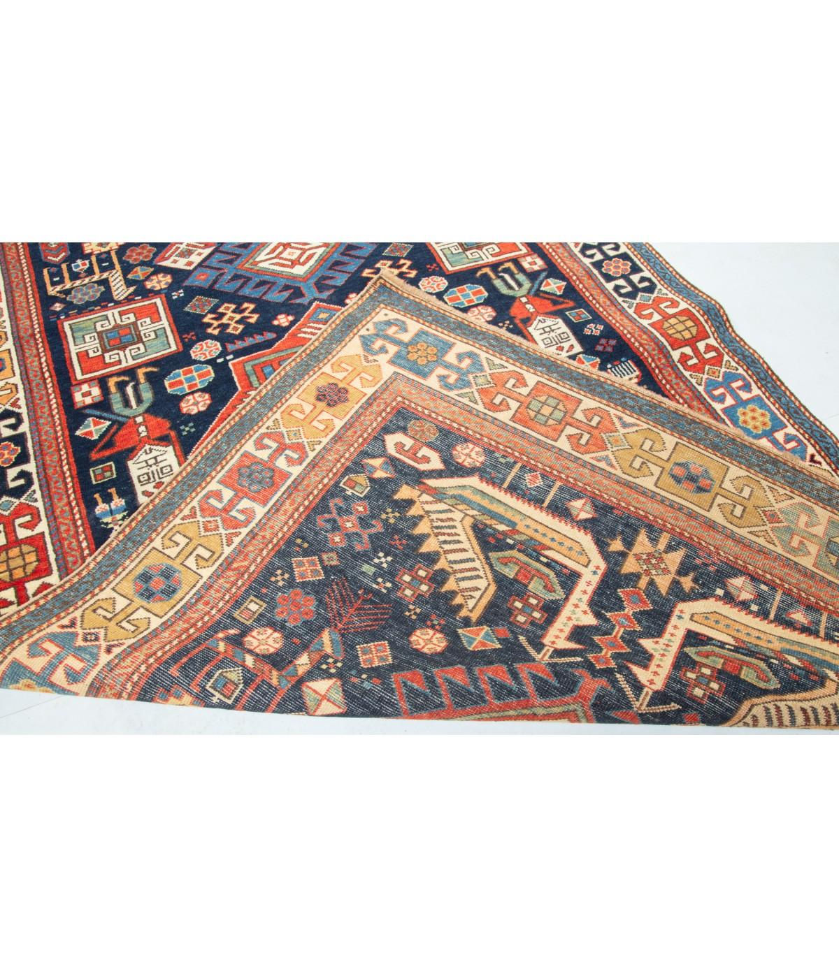 Turkish Ararat Rugs Akstafa Kazak Rug - 19th C. Caucasian Revival Carpet Natural Dyed For Sale