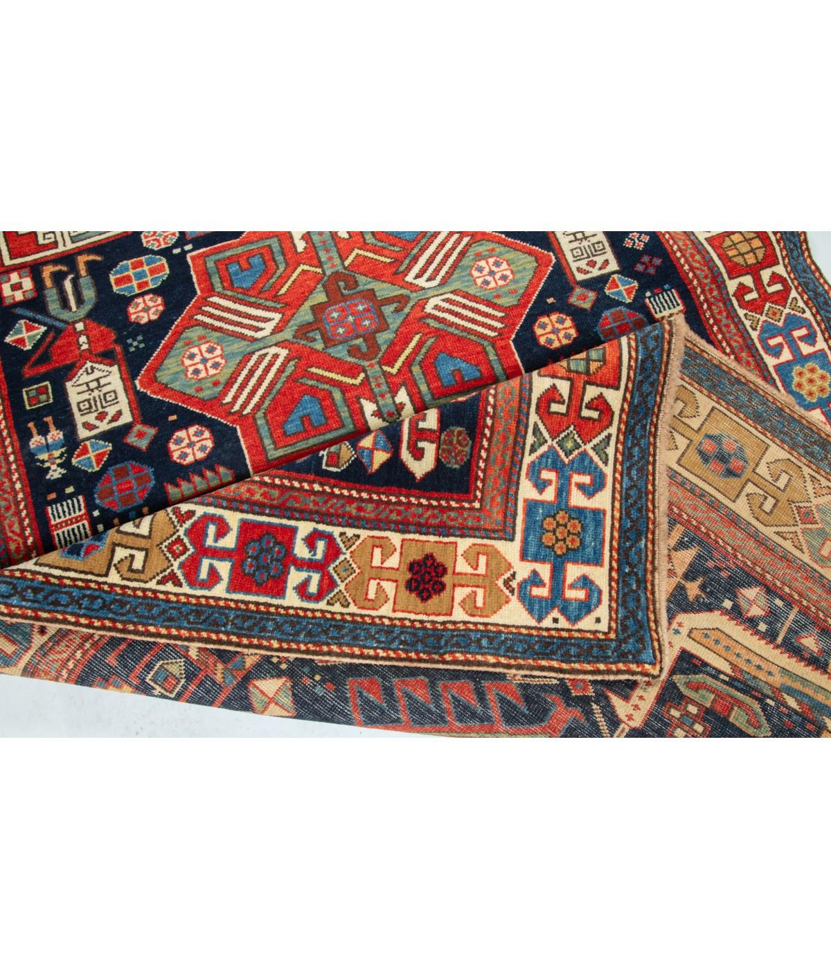 Ararat Rugs Akstafa Kazak Rug - 19th C. Caucasian Revival Carpet Natural Dyed In New Condition For Sale In Tokyo, JP