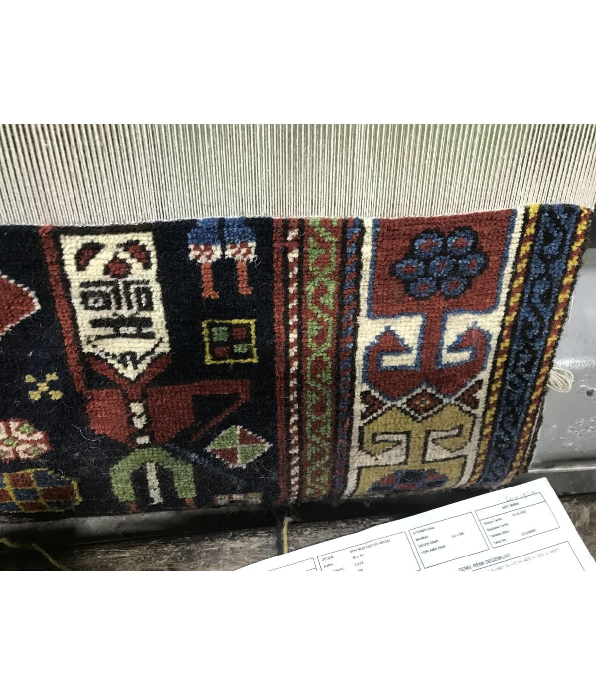 Ararat Rugs Akstafa Kazak Rug, 19th C. Caucasian Revival Carpet Natural Dyed For Sale 3