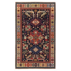 Ararat Rugs Akstafa Kazak Rug - 19th C. Caucasian Revival Carpet Natural Dyed