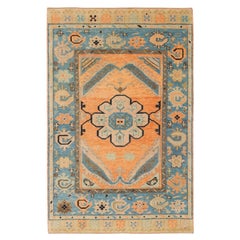 Ararat Rugs Anatolian Medallion Carpet, 16th Century Revival Rug Natural Dyed