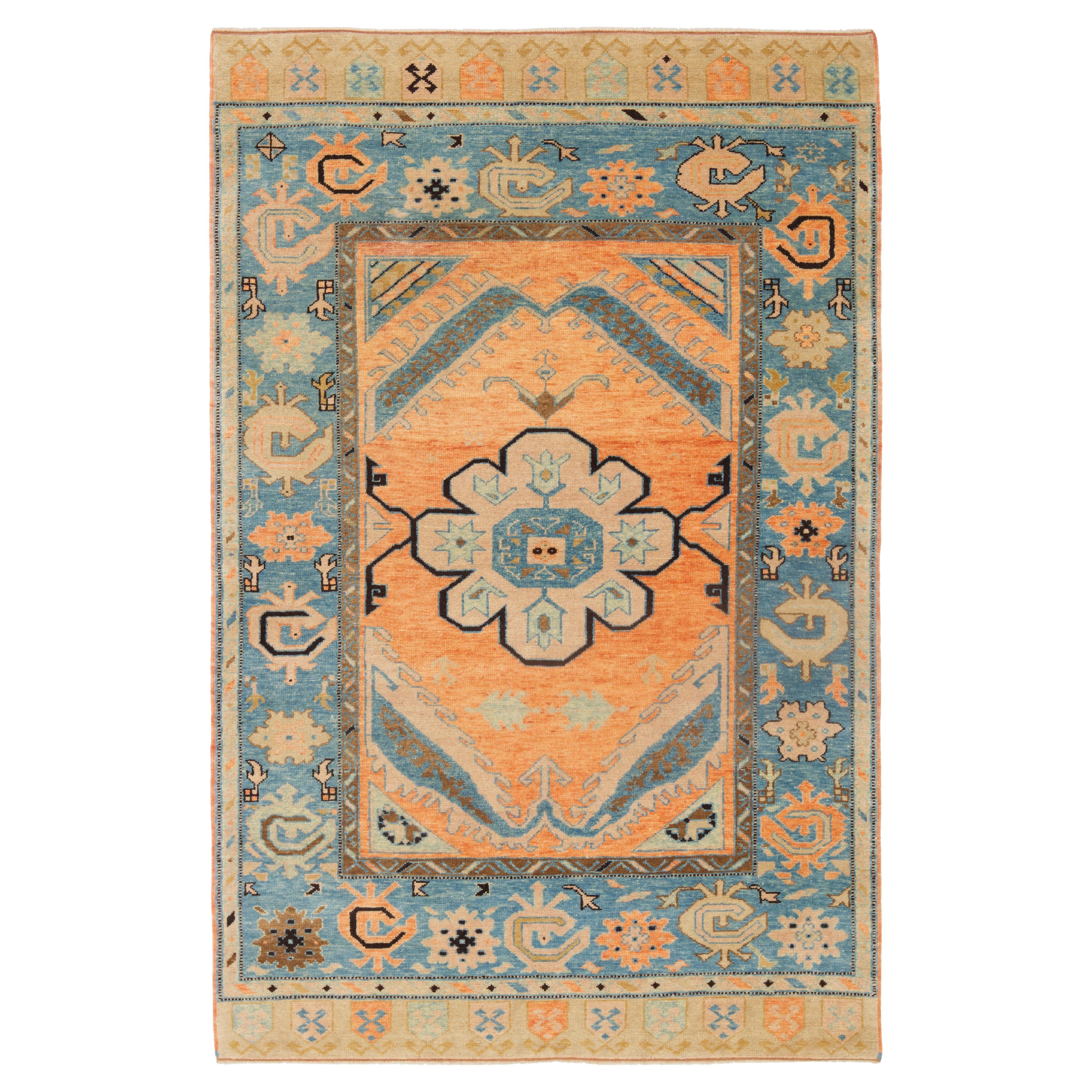 Ararat Rugs Alfombra Medallón Anatolia, Alfombra Renacimiento Siglo XVI Teñido Natural