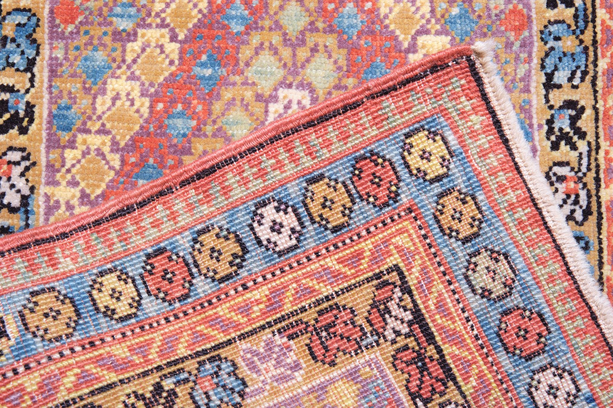 Vegetable Dyed Ararat Rugs Anatolian Yastik Rug Revival Turkish Wagireh Carpet Natural Dyed For Sale