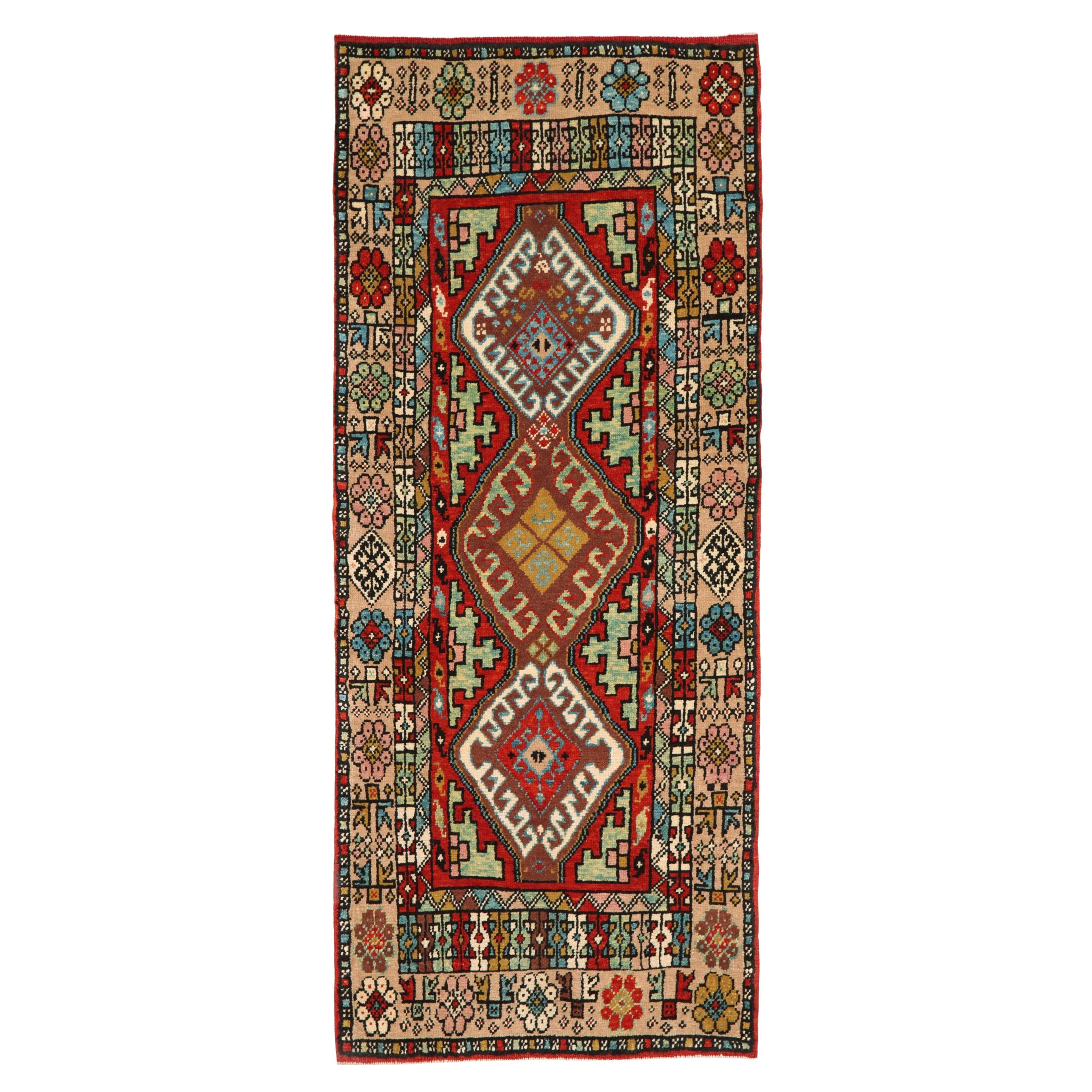 Ararat Rugs Anatolian Yastik Rug Revival Turkish Wagireh Carpet Natural Dyed For Sale