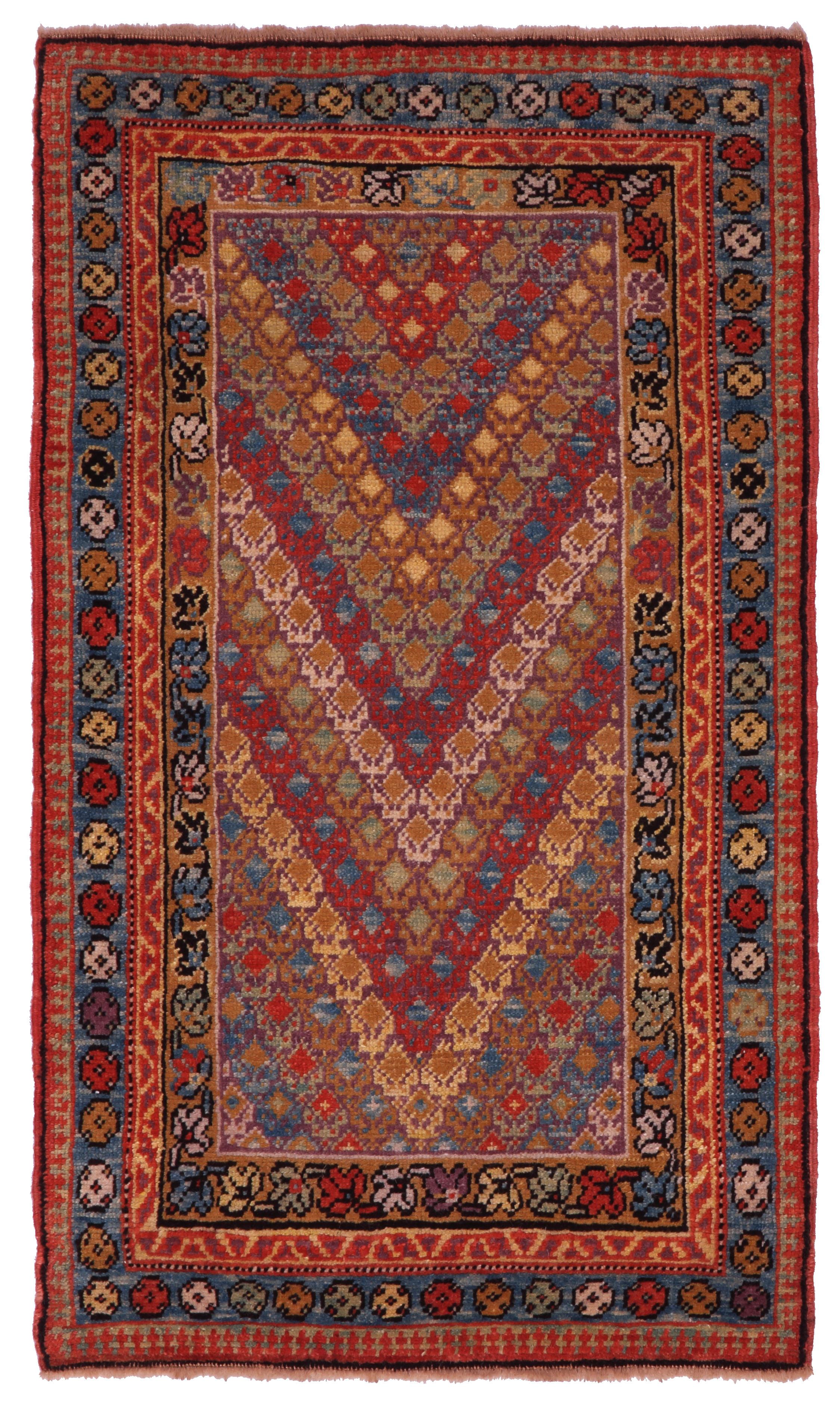 Ararat Rugs Anatolian Yastik Rug Revival Turkish Wagireh Carpet Natural Dyed For Sale