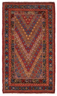 Ararat Teppiche Anatolischer Yastik-Teppich Revival Türkischer Wagireh-Teppich Naturfarben