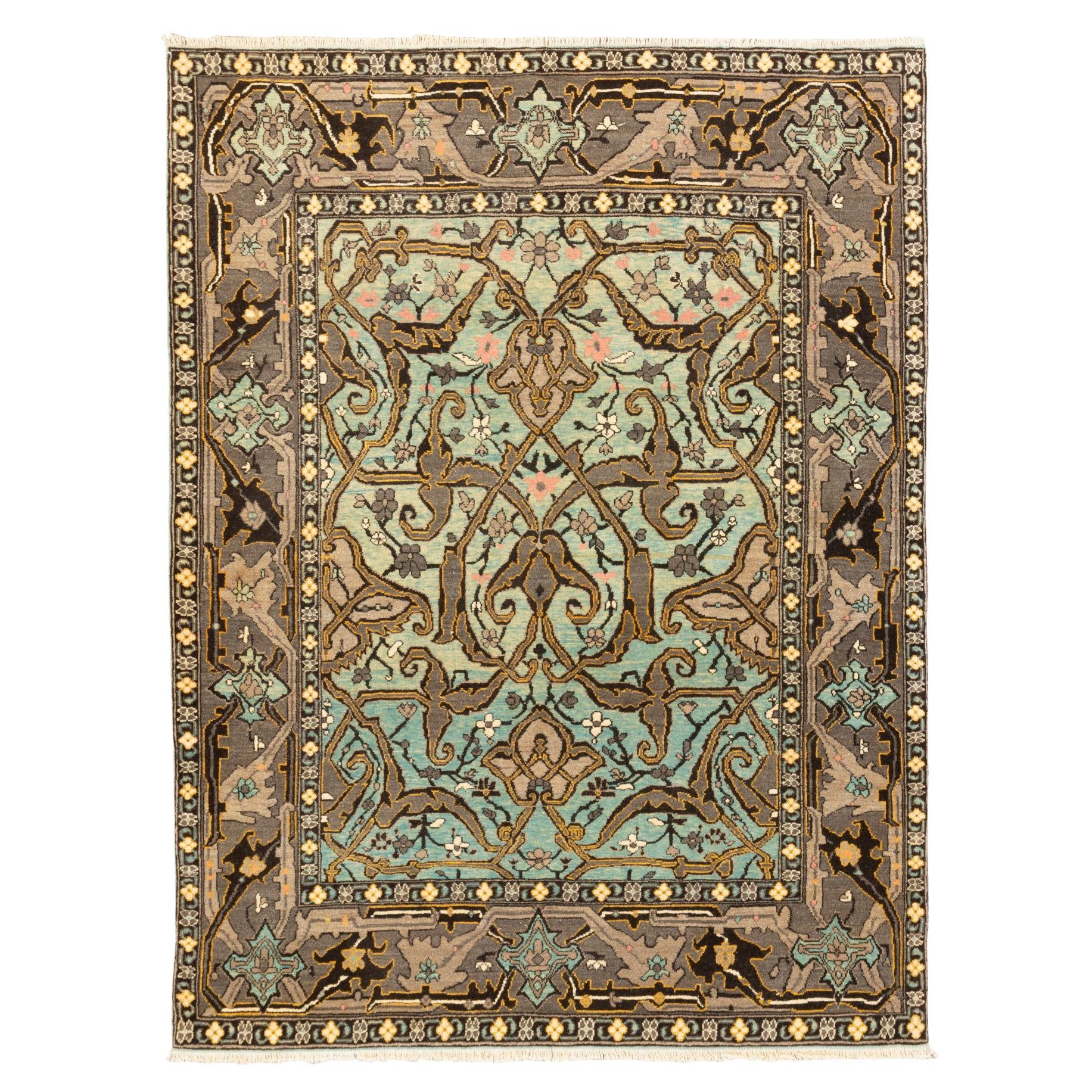 Ararat-Teppich Arabischer Teppich im Stil Persischer Kurdischer Wiedergeburt des 19. Jahrhunderts im Angebot
