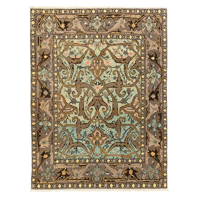 Vintage Persian Tabriz Area Rug with Arabesque Art Nouveau Style For ...