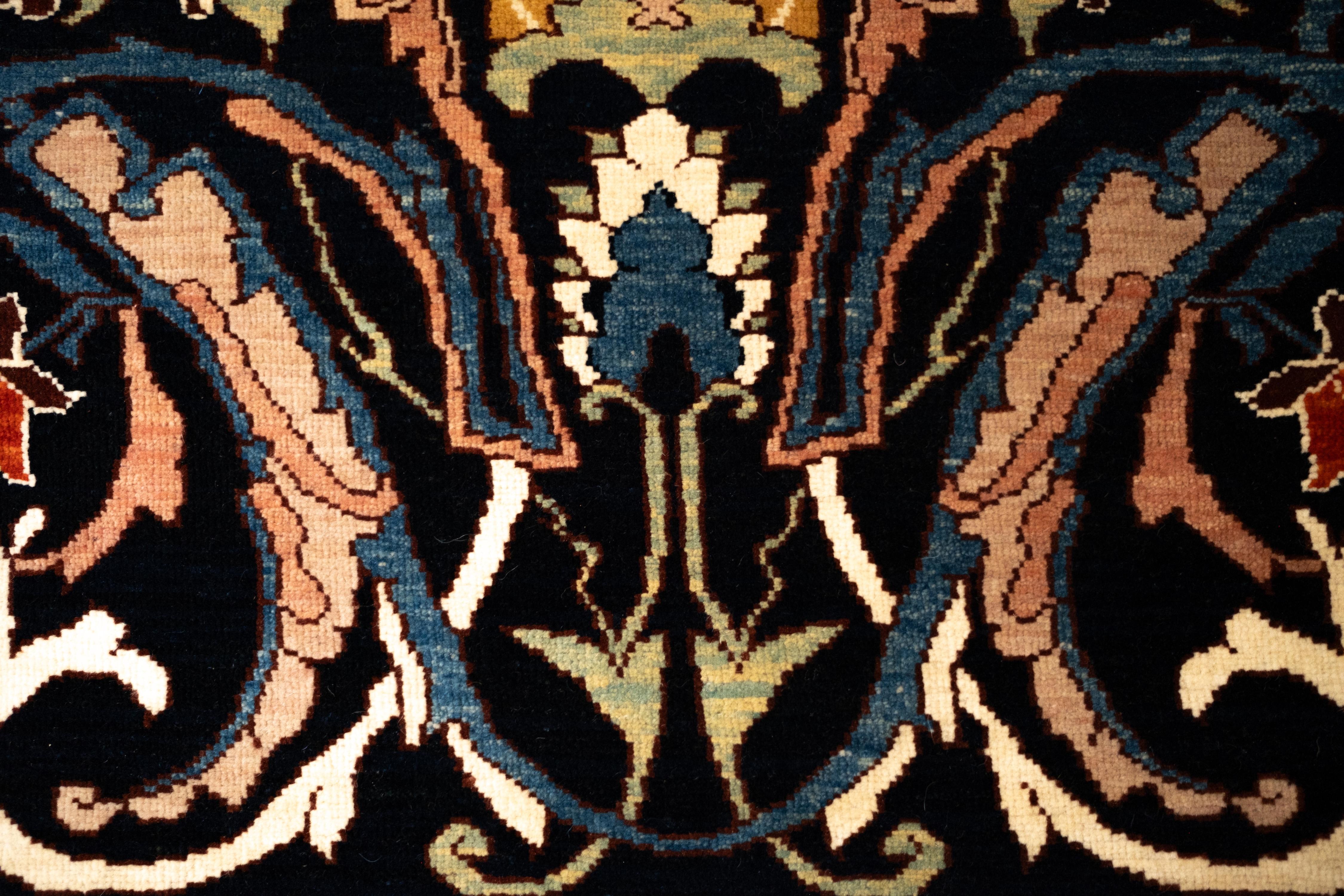 Ararat Rugs Bidjar Sweeping Arabesques Rug Persian Revival Carpet Natural Dyed For Sale 4