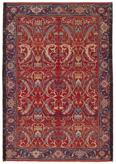 Ararat Rugs Bidjar Sweeping Arabesques Rug Persian Revival Carpet Natural Dyed