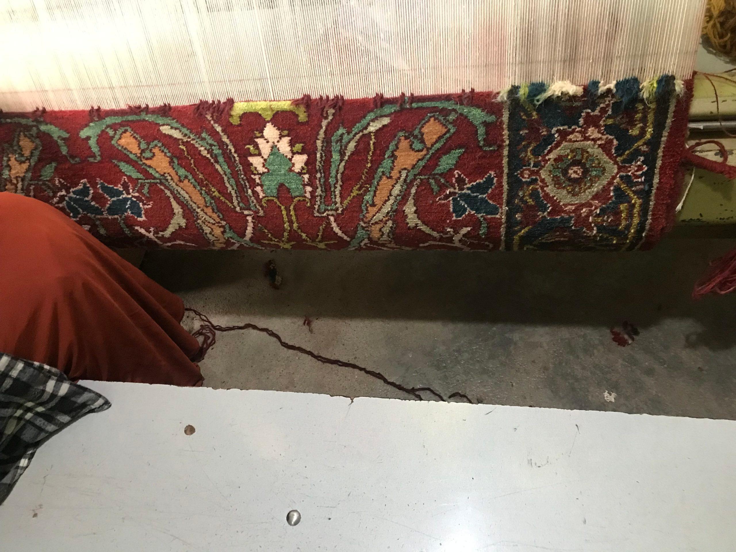 Vegetable Dyed Ararat Rugs Bidjar Sweeping Arabesques Rug Persian Revival Carpet Natural Dyed For Sale