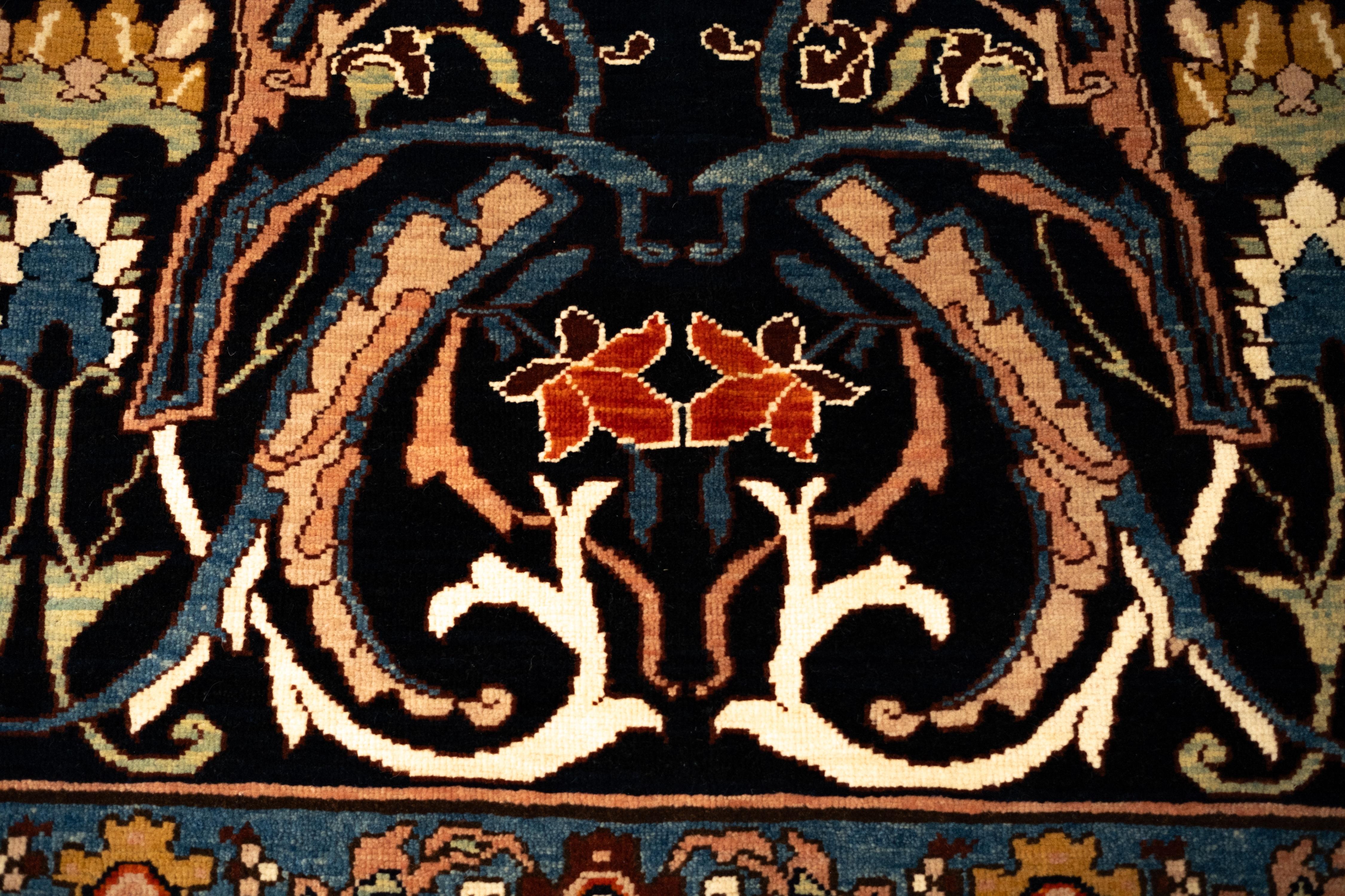 Ararat Rugs Bidjar Sweeping Arabesques Rug Persian Revival Carpet Natural Dyed For Sale 2