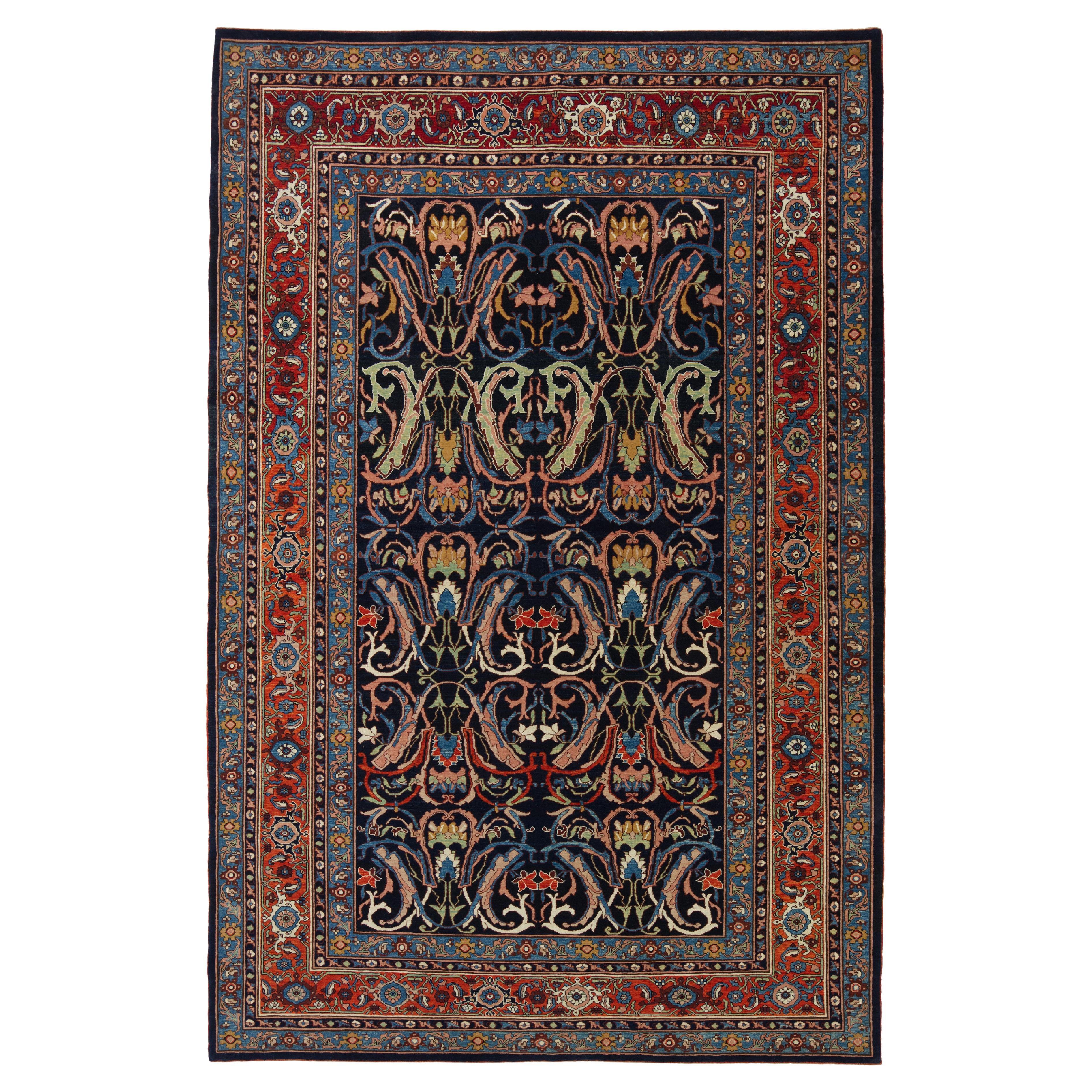 Ararat Rugs Bidjar Sweeping Arabesques Teppich Persian Revival Carpet Natural Dyed