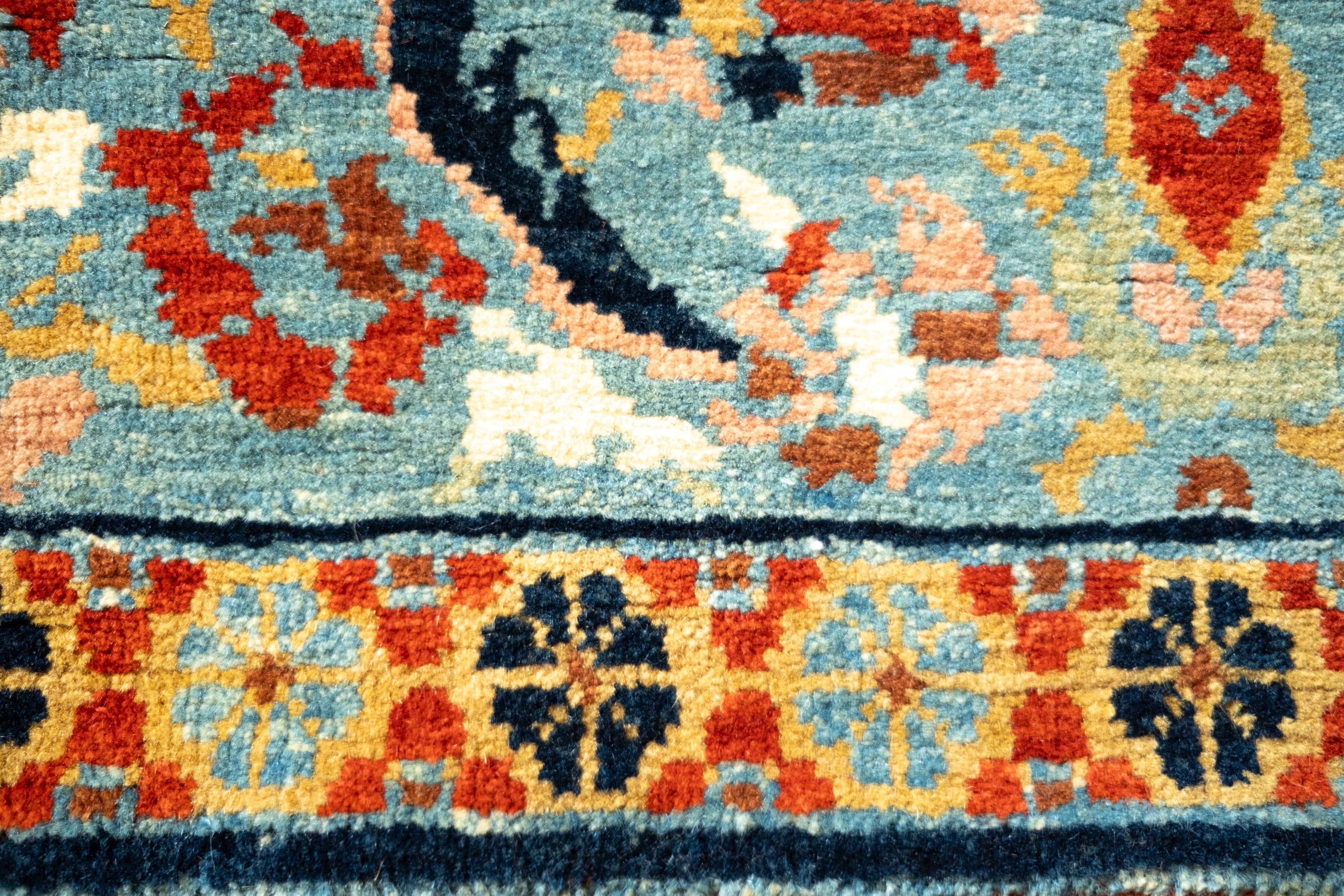 Contemporary Ararat Rugs Cairene Ottoman Carpet 16th Century Antique Revival Rug Natural Dyed For Sale
