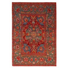 Tapis ottoman égyptien du 16ème siècle de style néo-ancien teinté naturel Ararat