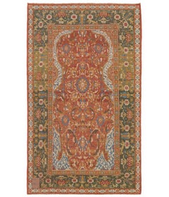 Ararat Rugs Cairene Ottoman Carpet, Turkish Court Manufactury Rug, Natural Dyed