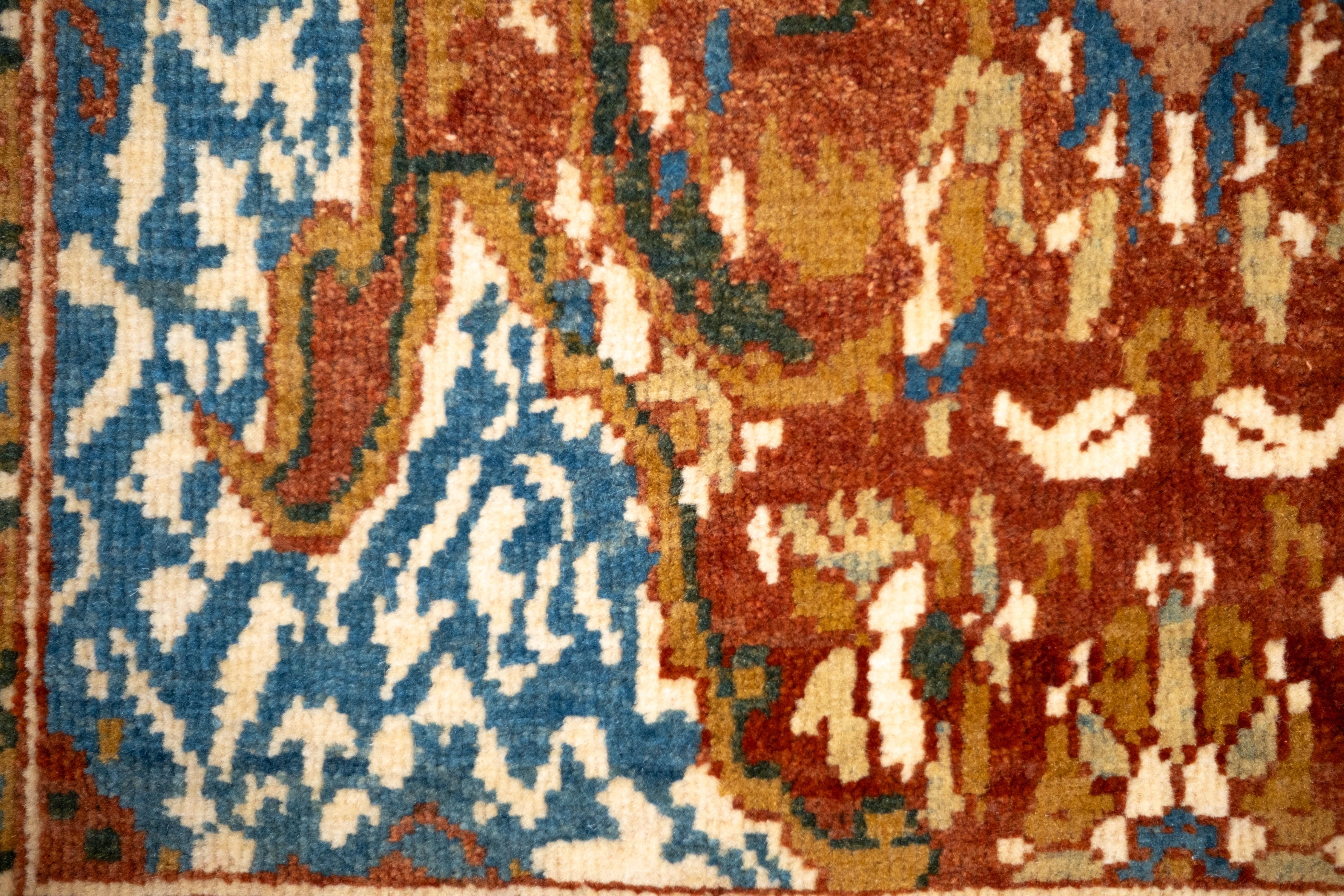 XXI secolo e contemporaneo Tappeto Cairene Ottoman di Ararat Rugs, Tappeto di manifattura turca, tinto naturale in vendita