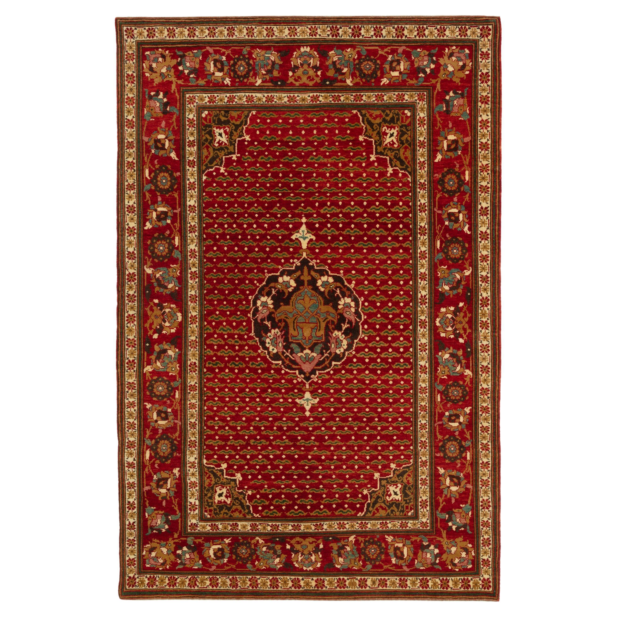 Ararat Rugs Cairene Ottoman Teppich, Türkischer Hof Manufaktur Teppich, Natürlich gefärbt im Angebot