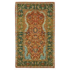 Ararat Rugs Alfombra Otomana Cairene, Alfombra de Corte Turco, Teñido Natural