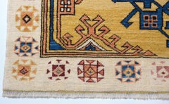 Ararat Rugs Carpet with Two Medallions 17th C Anatolian Revival Rug Natural Dyed