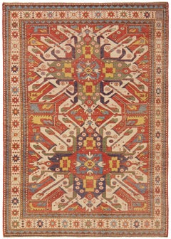 Ararat-Teppich Chelaberd Karabakh Teppich Antik Kaukasisches Revival Naturfarben