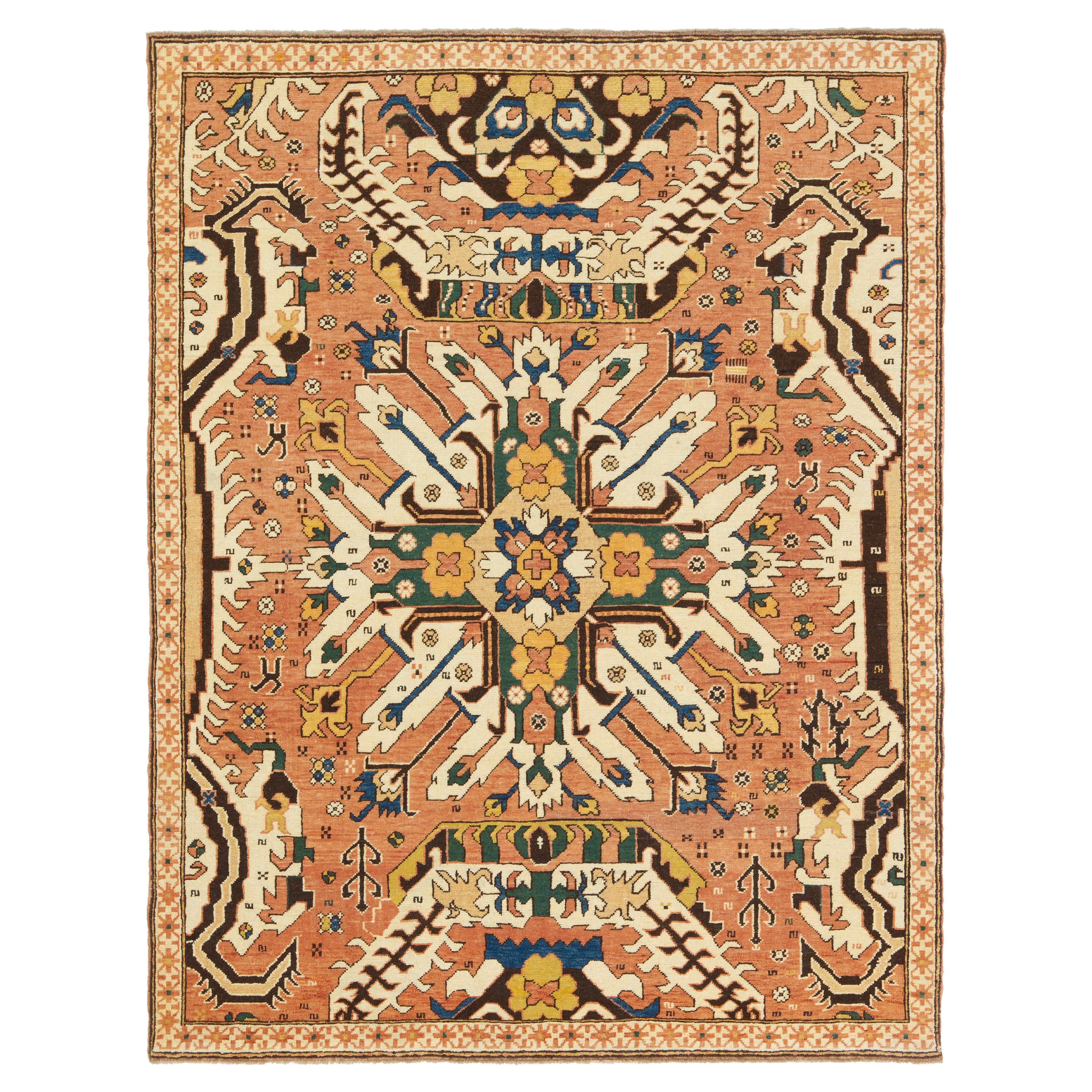 Ararat Rugs Chelaberd Karabakh Rug Antique Caucasian Revival Carpet Natural Dyed
