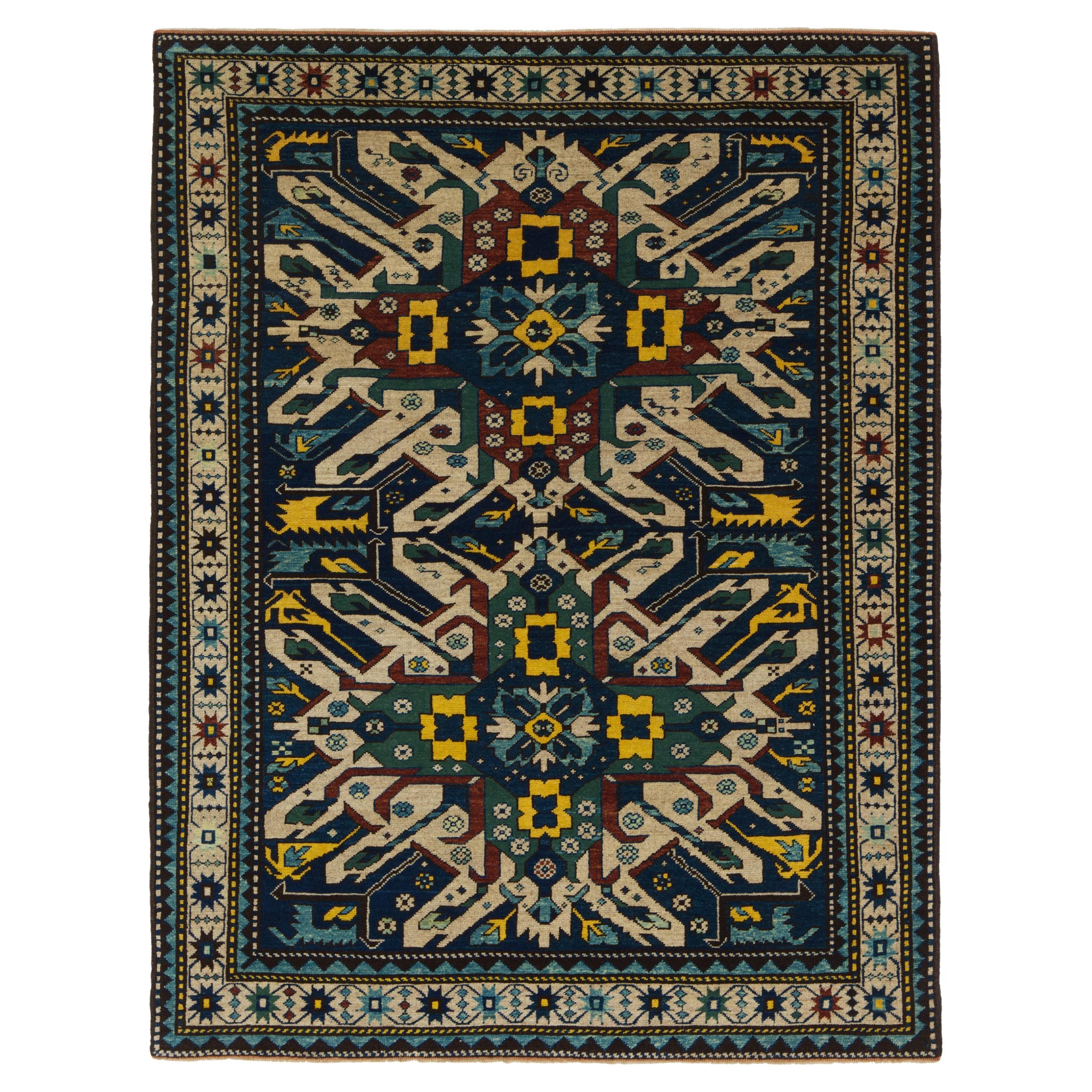 Ararat Rugs Chelaberd Karabakh Rug Antique Caucasian Revival Carpet Natural Dyed For Sale
