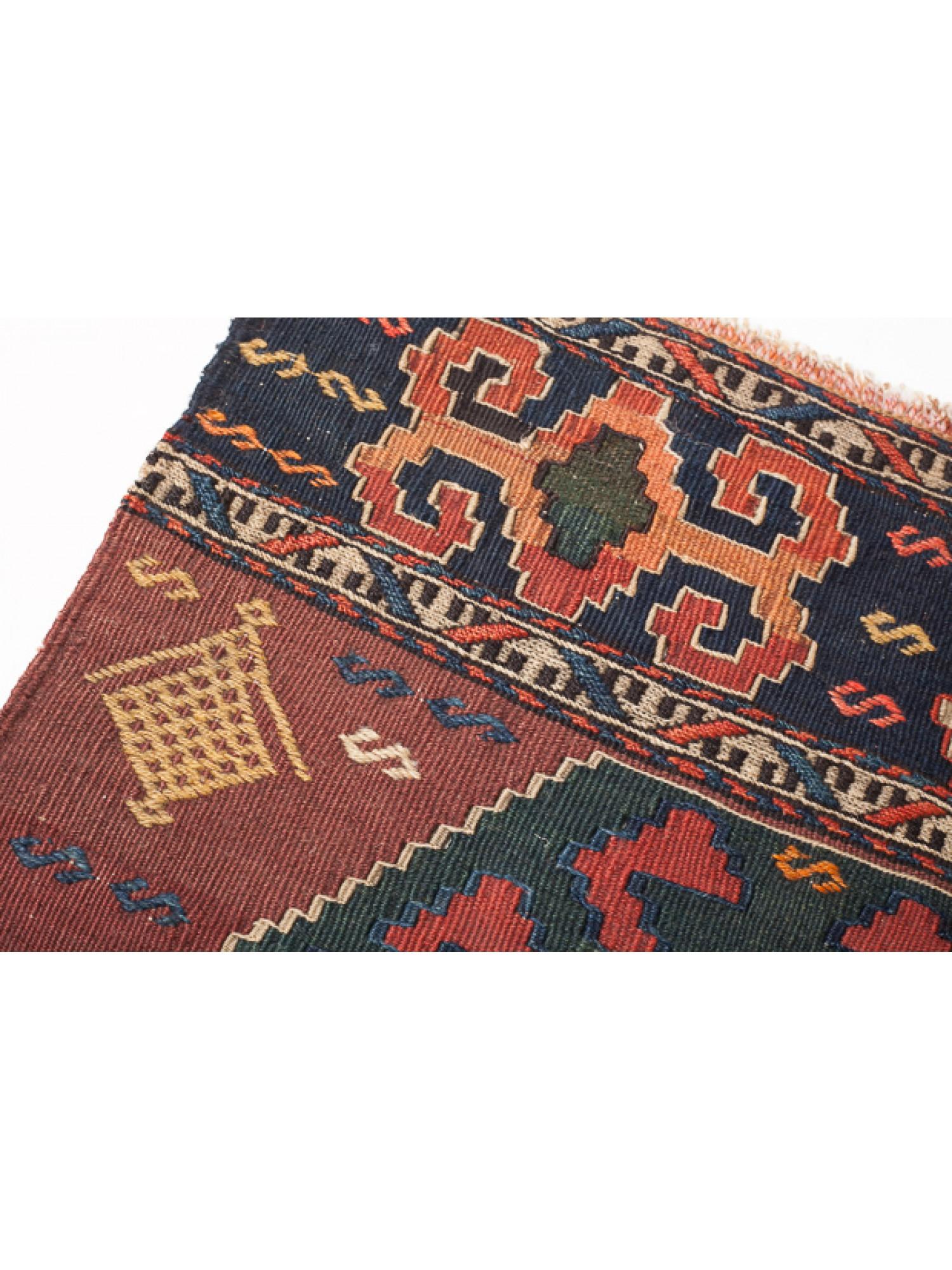 Ararat-Teppich Schachbrettteppich - Revival-Teppich mit Naturfarbe  (Kelim) im Angebot