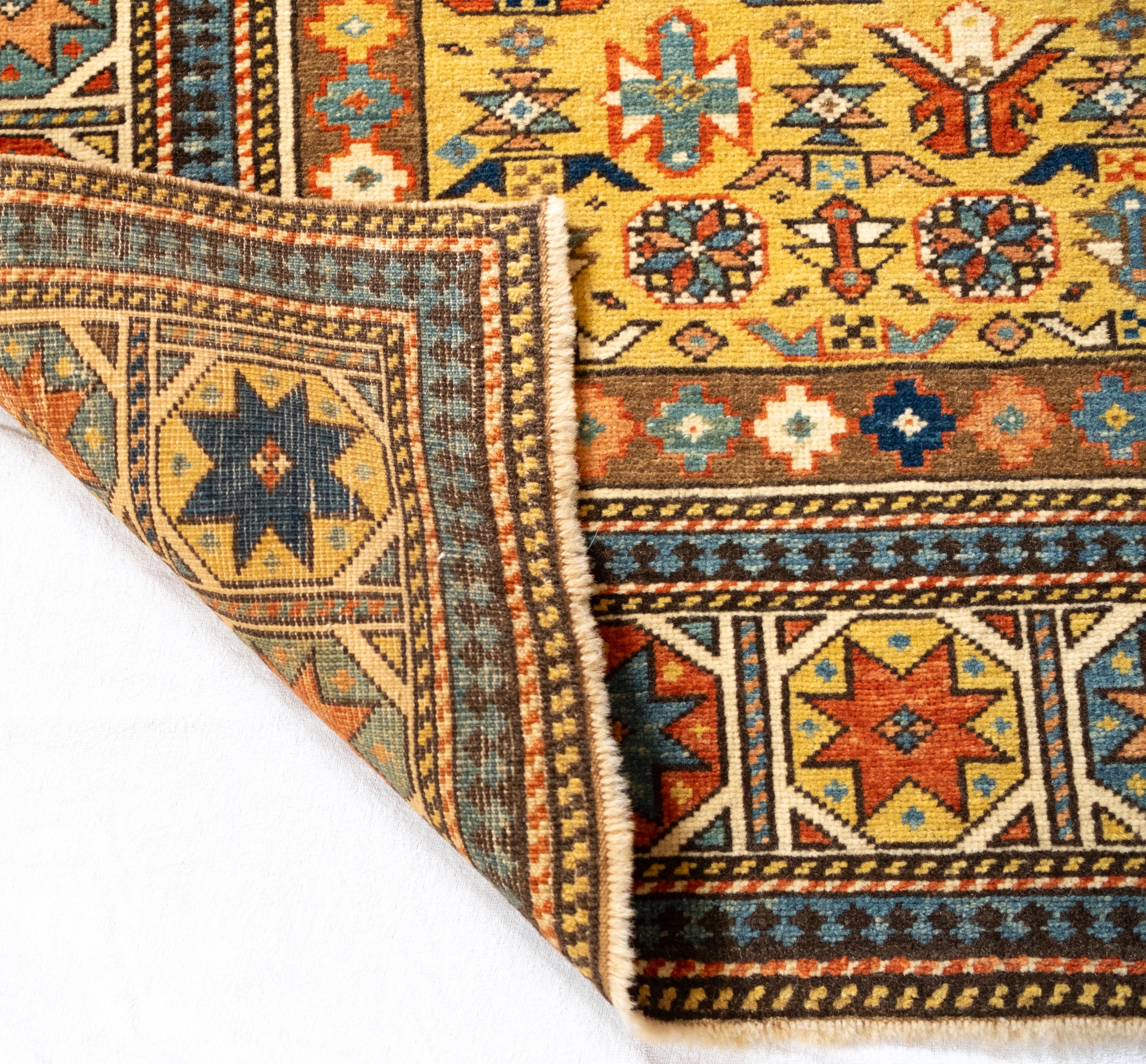 Ararat Rugs Chichi Kuba Rug Antique Caucasus Revival Oriental Carpet Natural Dye (21. Jahrhundert und zeitgenössisch) im Angebot