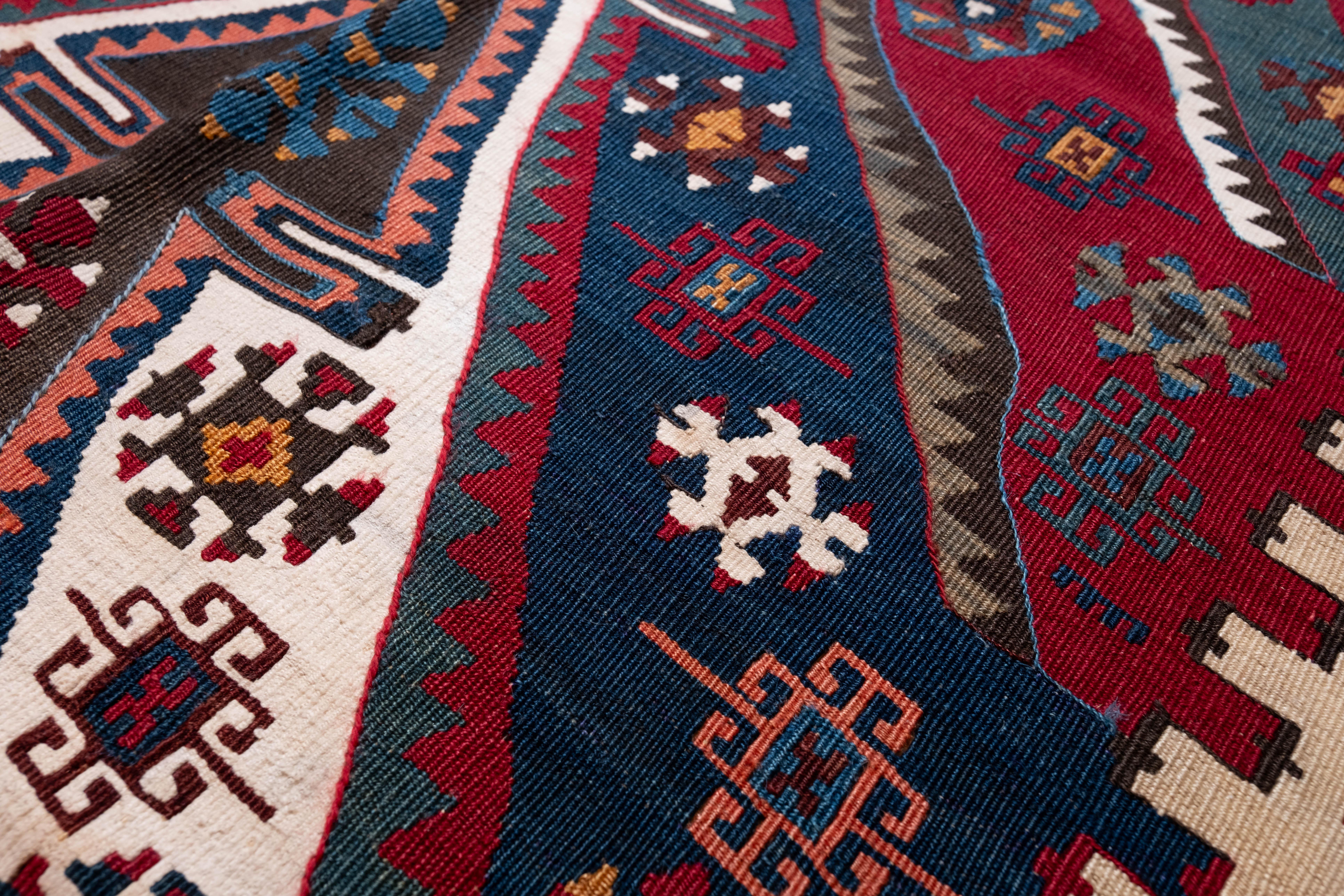 20th Century Antique Aleppo Kilim Rug Anatolia Turkish Carpet For Sale