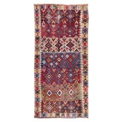 Antique Aleppo Kilim Rug Anatolia Turkish Carpet