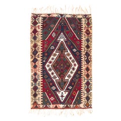 Ararat Rugs Collection, Antique Aleppo Kilim Rug Anatolia Turkish Carpet