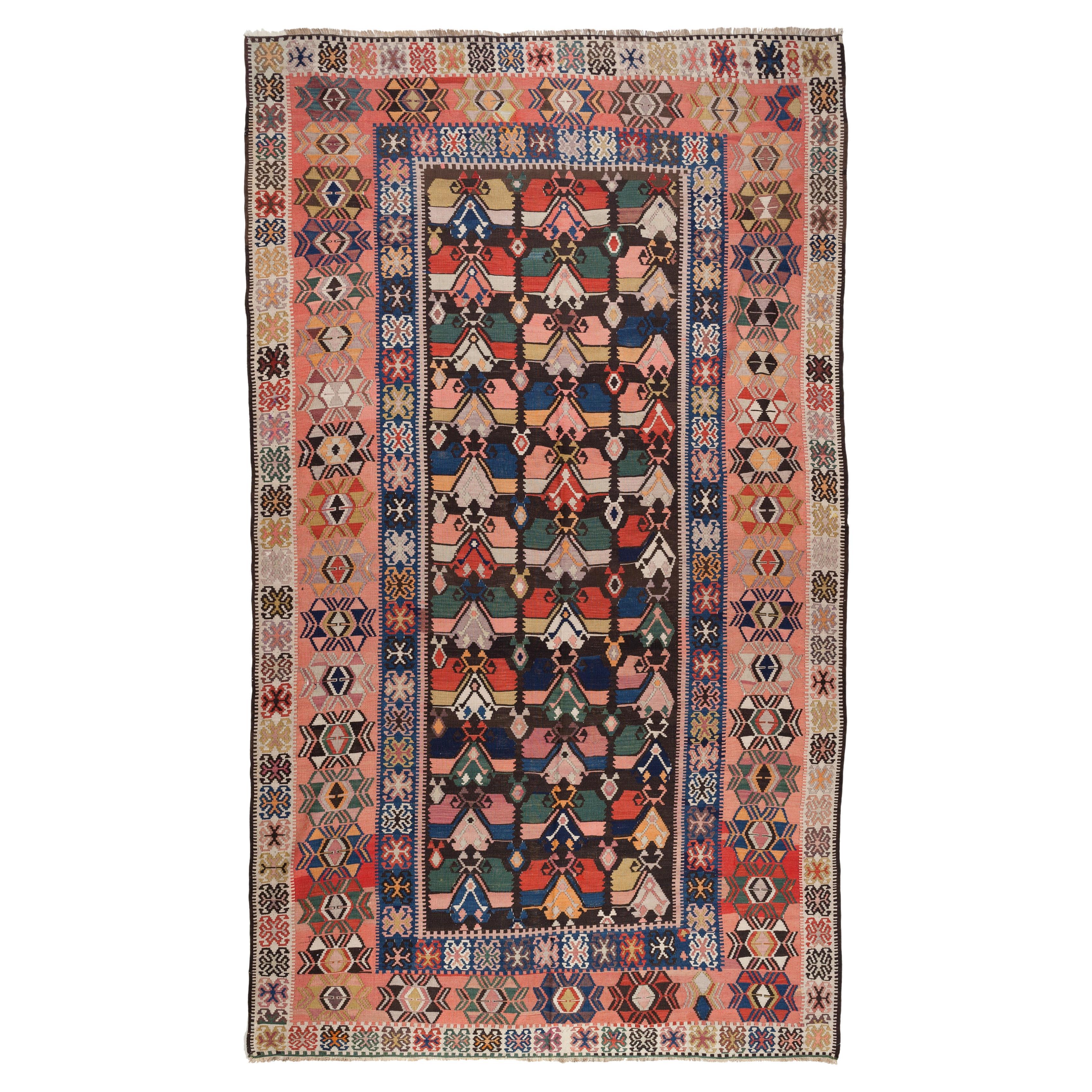 Antique Bayburt Kilim East Anatolia Rug Turkish Carpet For Sale