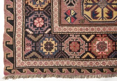 Antique Caucasus Soumak Kilim Sumac Rug, Caucasian Natural Carpet