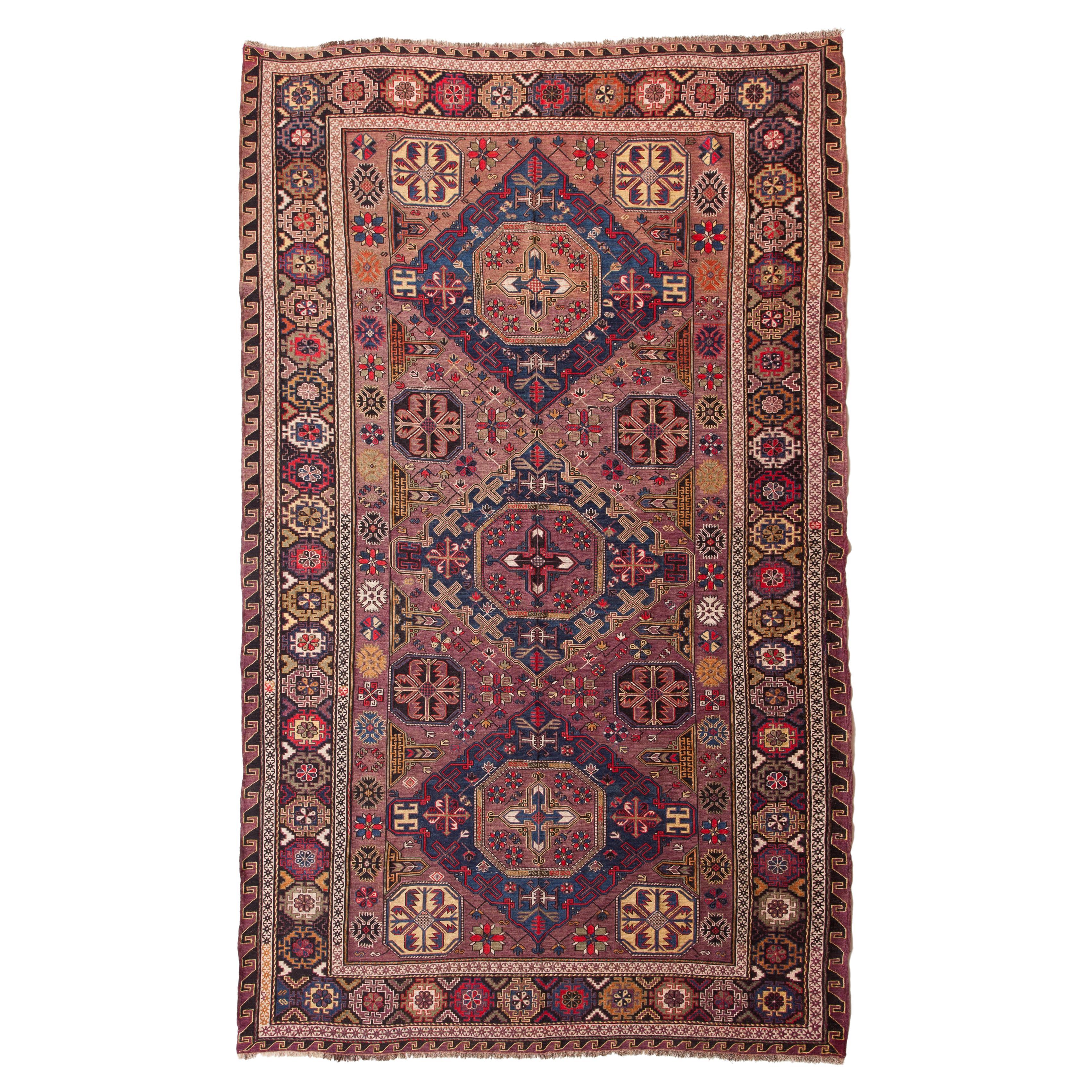 Antique Caucasus Soumak Kilim Rug, Caucasian Carpet For Sale