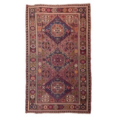 Antique Caucasus Soumak Kilim Rug, Caucasian Carpet