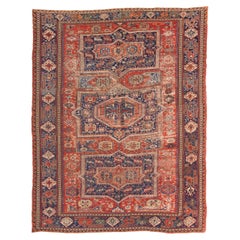 Antique Caucasus Soumak Kilim Rug, Caucasian Carpet 