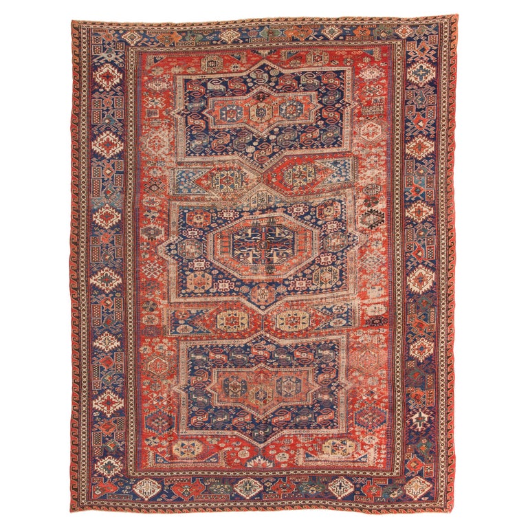 Ararat Rugs Collection, Old Caucasus Soumak Kilim Rug, Caucasian Sumak  Carpet For Sale at 1stDibs
