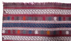 Antique Caucasus Verneh Kilim Natural Handwoven Runner Rug Caucasian Old Carpet