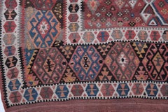 Antique Erzurum Kilim Rug Old Eastern Anatolian Turkish Natural Carpet