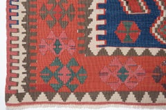 Antique Konya Hotamis Runner Kilim Central Anatolian Rug Turkish Carpet