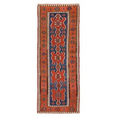 Antique Konya Hotamis Runner Kilim Central Anatolian Rug Turkish Carpet