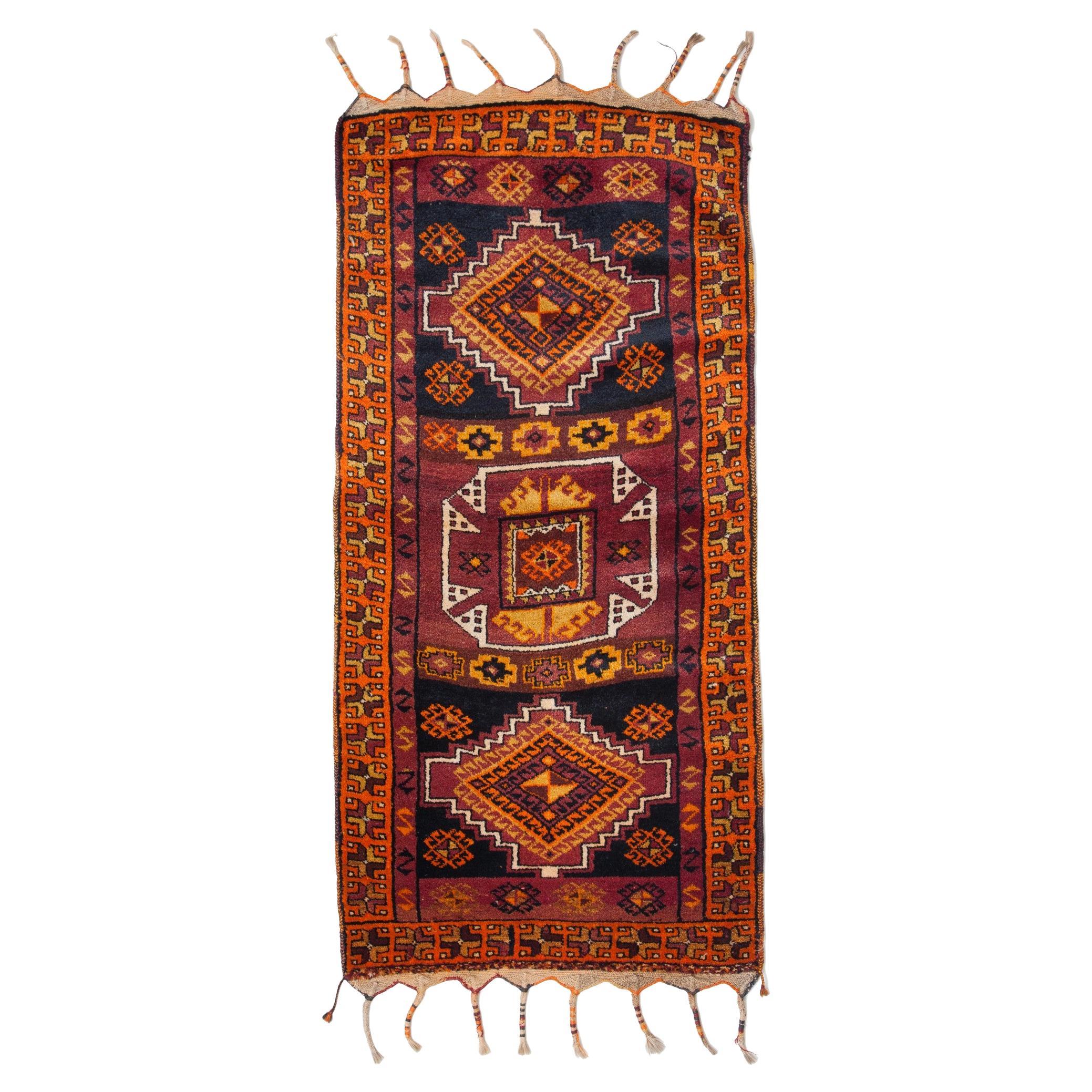 Antique Kurdish Herki Rug, Eastern Anatolian Carpet  For Sale