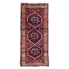 Alfombra Herki Antigua Kurda Alfombra Anatolia Turca Oriental Tejida a Mano Tinte Natural