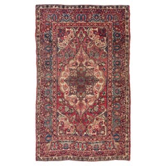 Ararat Rugs Collection, Antique Lavar Kerman Rug, 19th Century Persian Carpet