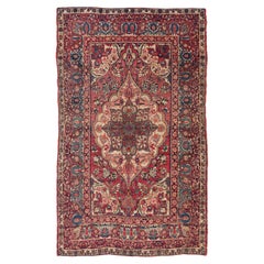 Antique Lavar Kerman Rug, 19th Century Persian Carpet
