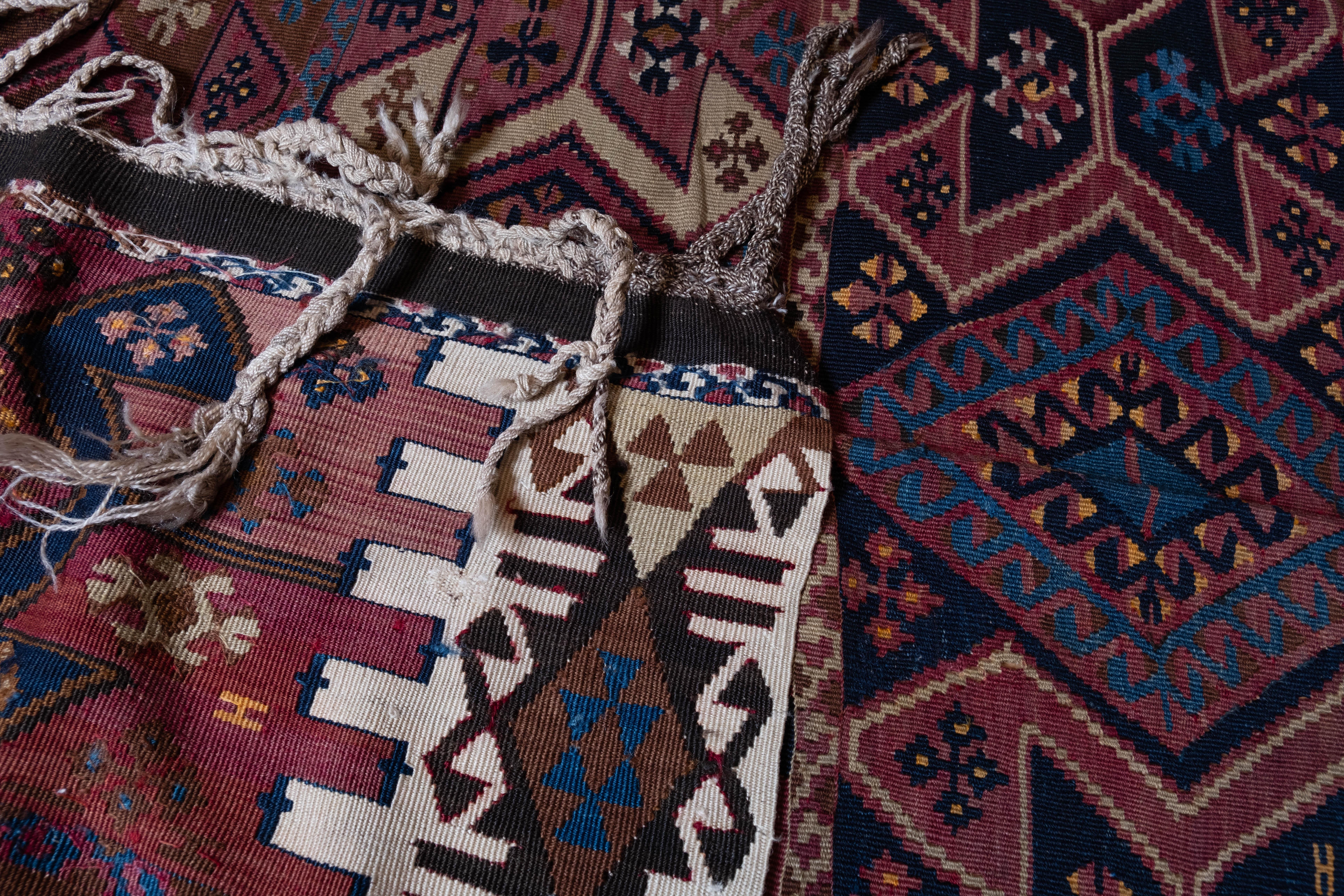 Antique Malatya Kilim Rug Anatolia Turkish Carpet In Good Condition For Sale In Tokyo, JP