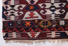 Antique Malatya Kilim South Anatolia Runner Rug, Turkish Natural Carpet