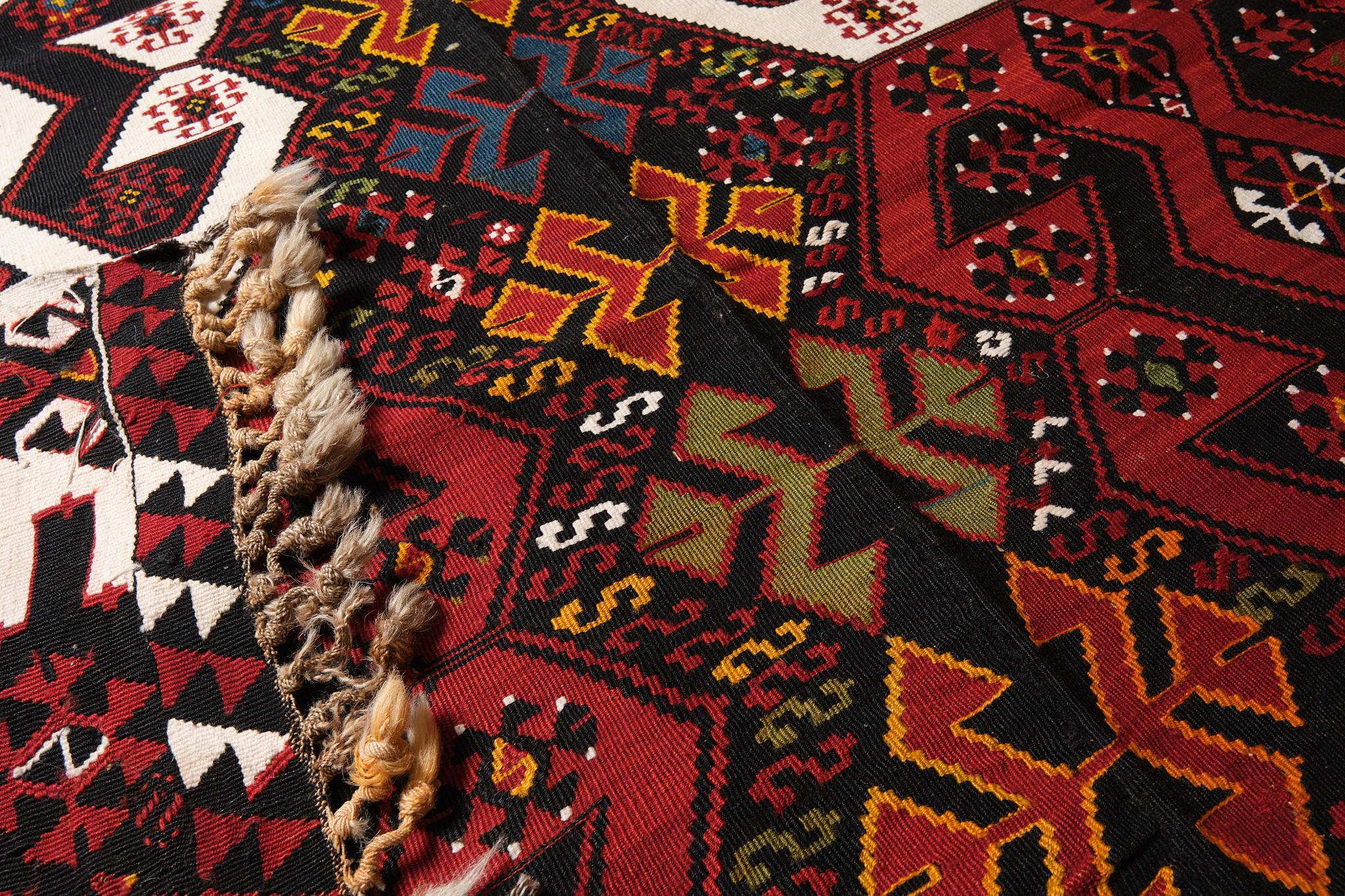 20th Century Antique Malatya Kilim South Anatolia Rug Turkish Carpet For Sale