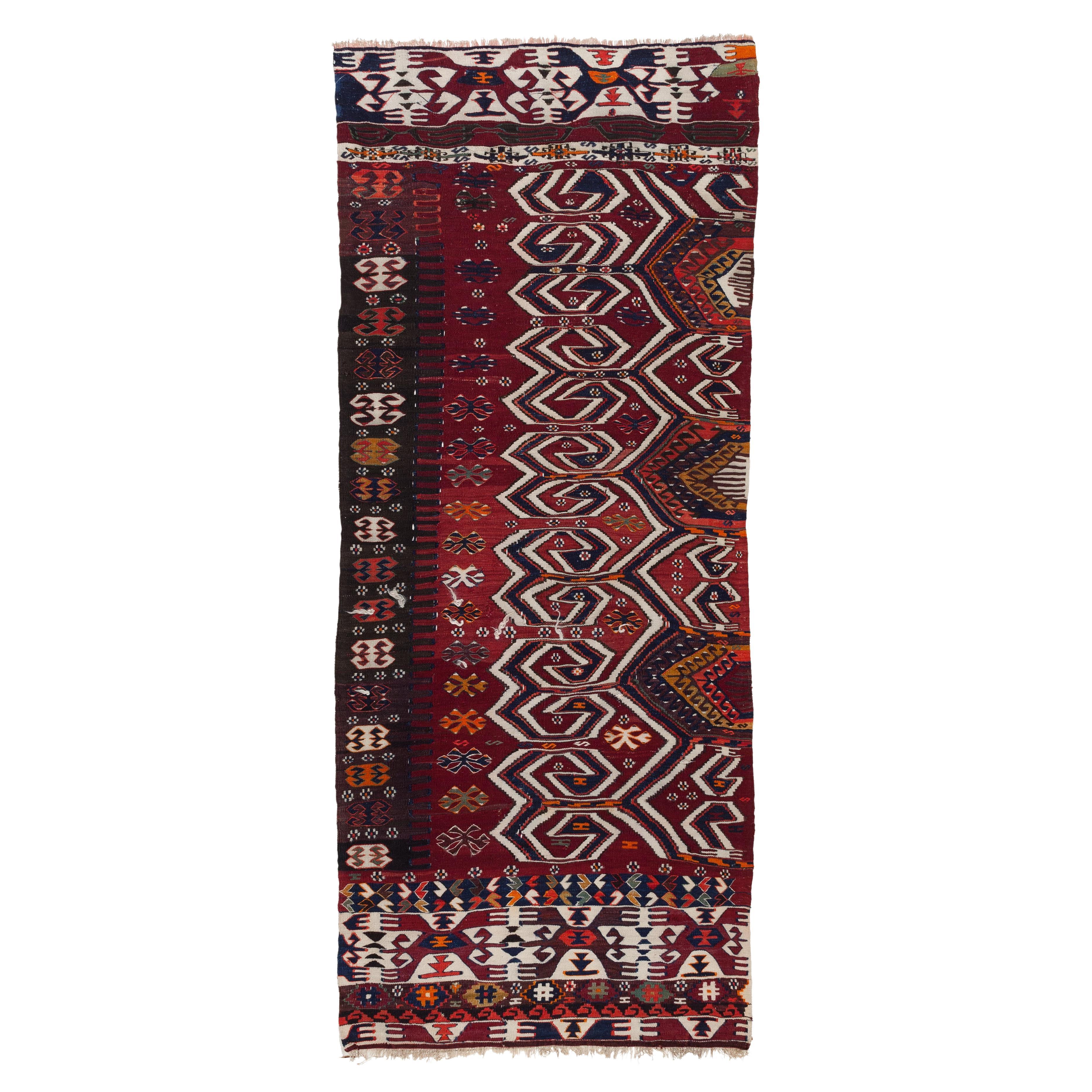 Antique Malatya Kilim South Anatolia Rug Turkish Carpet